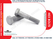 Hex Bolts Manufacturers Exporters 